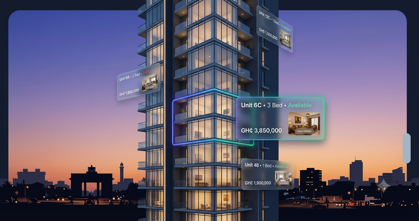 Interactive Tower Maps for Real Estate Developers in Accra, Ghana